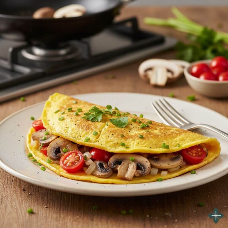 Tamatie en Sampioen Omelet