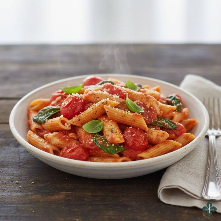 Volgraan Pasta met Tamatie- en Hoenderrepies